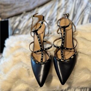 Like new…INC International Concepts Black Studded Heels